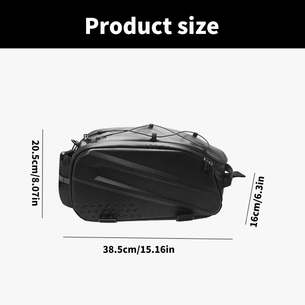 Vattentäta Cykelväskor Pakethållarväska Cykling Baksätesväska Bakre Förvaringsväska Stor Kapacitet Cyklar Bagageväskor