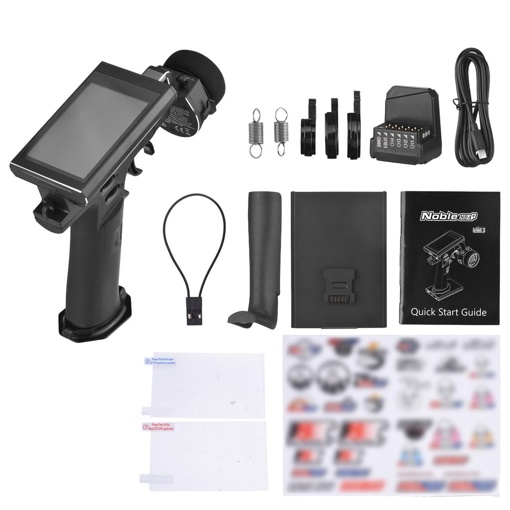 2.4G 8CH Radio Transmitter Remote Controller with FGR4S Receiver AFHDS 3 Protocol for Remote Control Car Boat Models