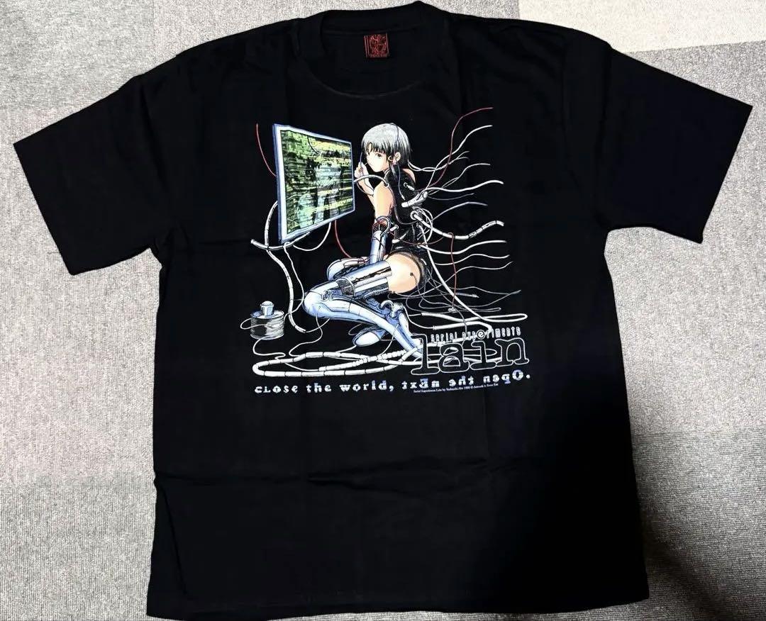 

[USED] serial experiments lain T-shirt black XL Sorayama