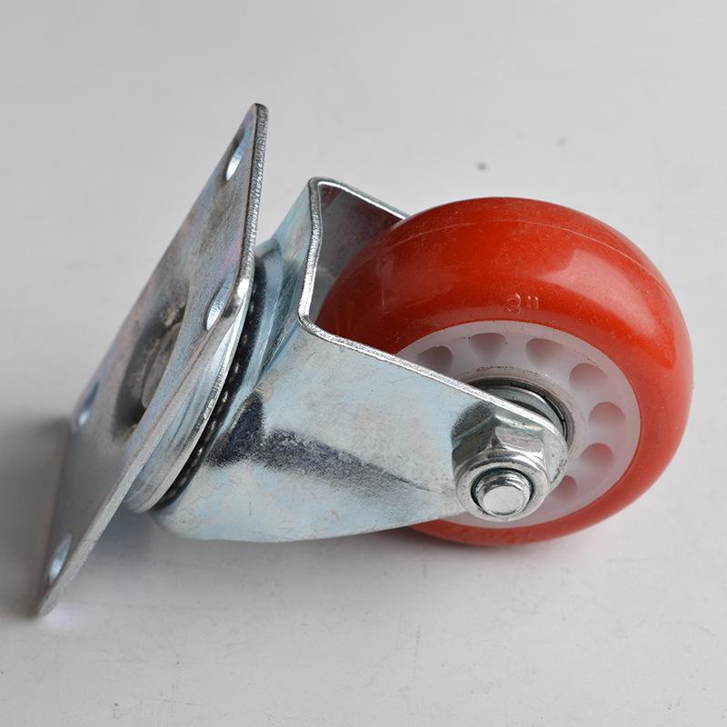 Износостойкий полиуретановый двойной колесный шарикоподшипниковый поворотный ролик 5-inch Floral Eye Swivel