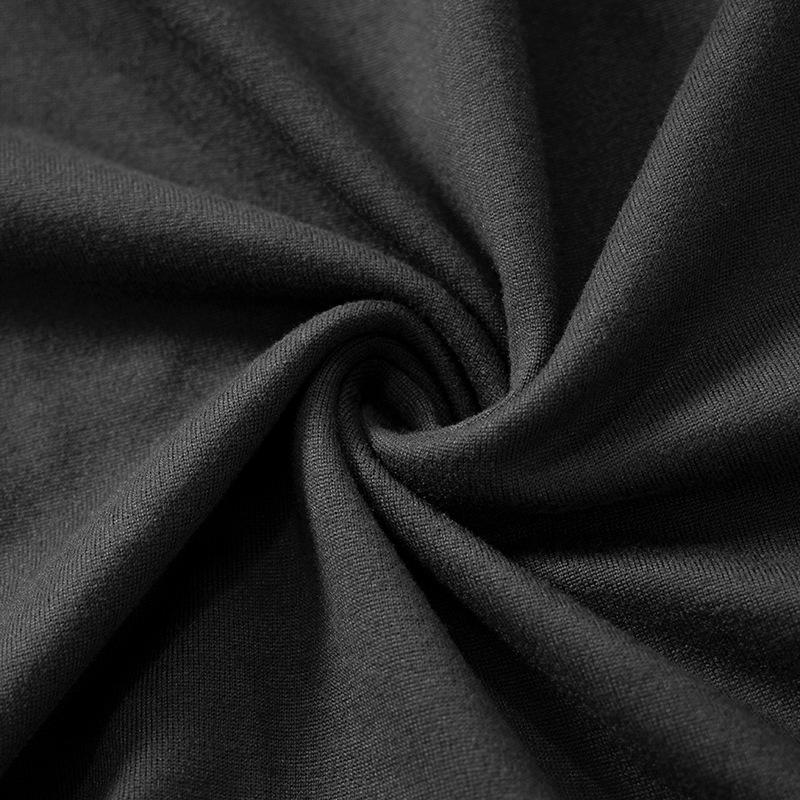 GMXIA Damen Herbst Einfarbig Linie Hals Rückenfrei Plissee Cover Gesäß Kleid Frauen