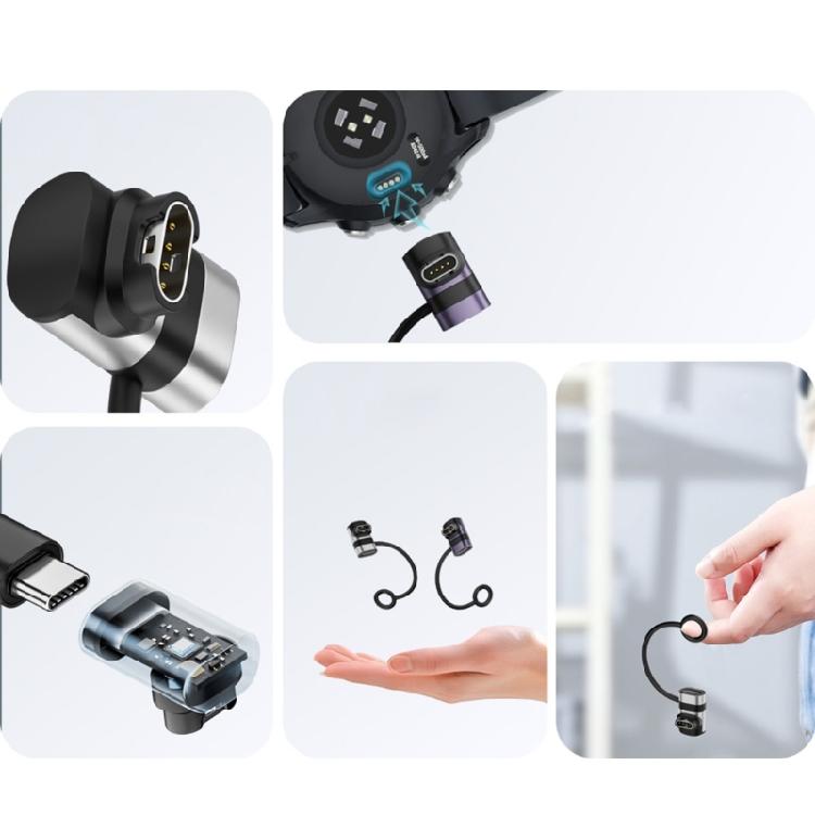 Premium Aluminum Charging Adapter Suitable For Watches Overload Protective Portable Design Seamlessly Type C Connection