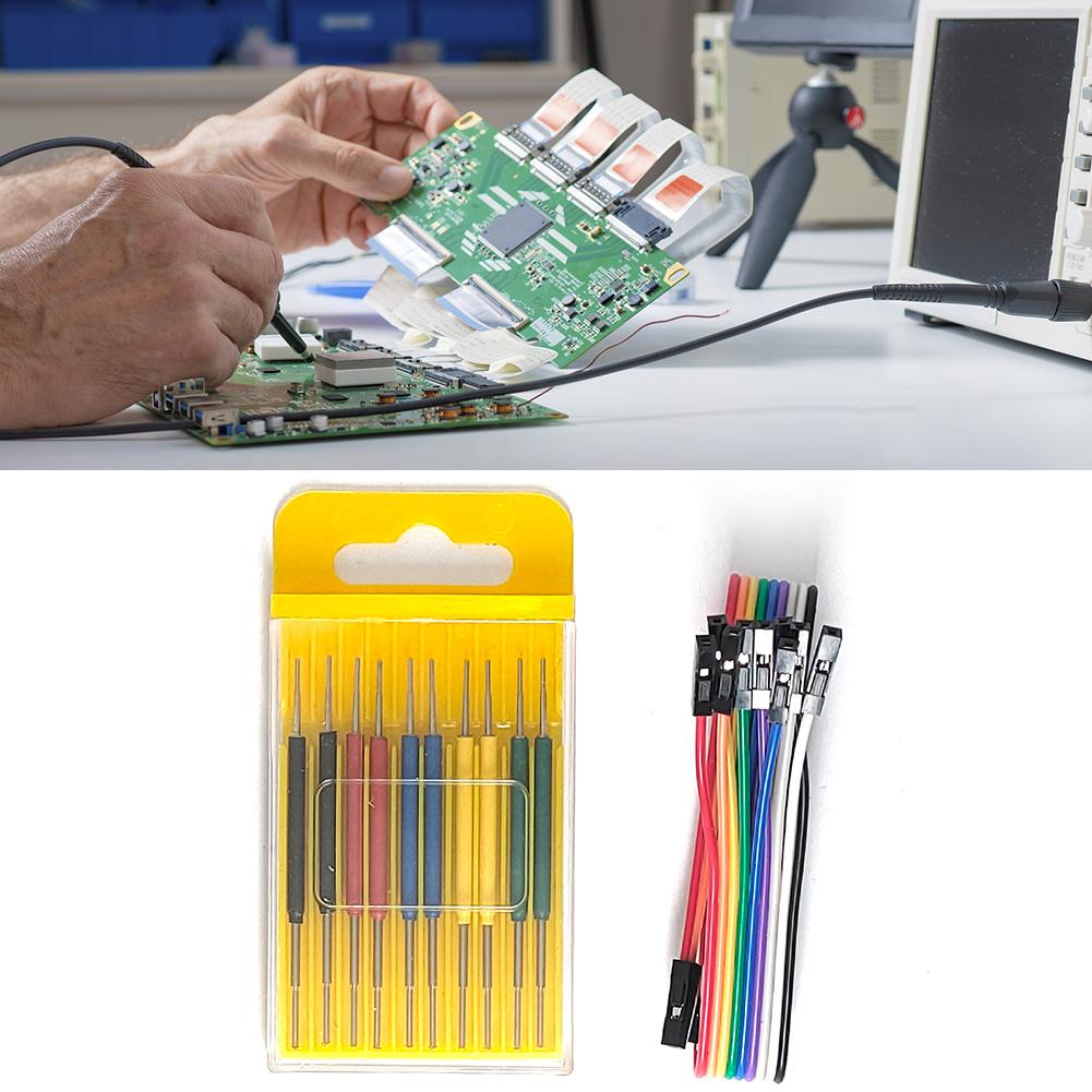 10pcs Universal Chip Test Clip Replacement Parts IC Test Hook Clamp 0.13mm Accessories for Programmer Logic Analyzer