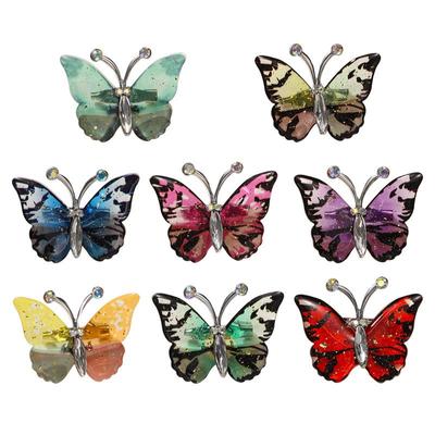 Elegante Spilla a Farfalla in Resina - Serie Colorata per Accessori Moda Donna