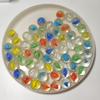16mm Transparente Vierblättrige Kugel Nostalgisches Schachbrettspiel Glasperlen - 1 Jin Packung