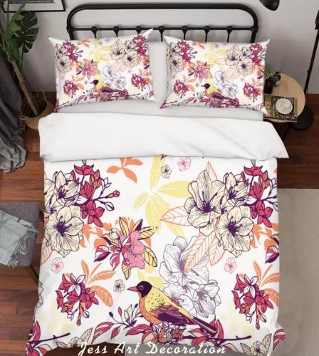 Floral Soft Duvet Cover Beding Decoration Gift First Choice Suitable for Children Young Boys Young Girls plus Adult Peoples Soft Warm plus Breathable