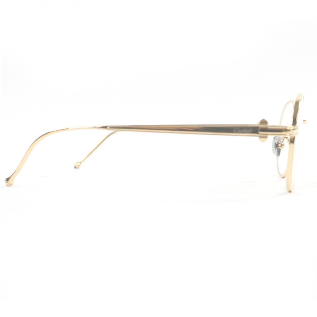 Great Cartier Glasses Pasha de Cartier gold Titanium mens CT0293O Used