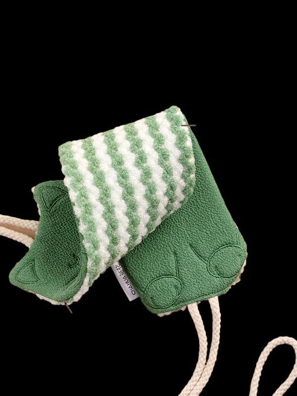 Chahua Double-Sided Striped Bath Mitt