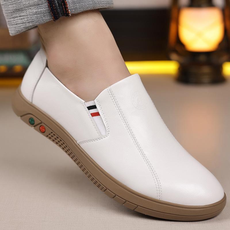 

Four Seasons Simple Men s Casual Shoes Fashion Versatile Classic Sleeve Lazy One Pedal Doudou Shoes Men s Shoes 38