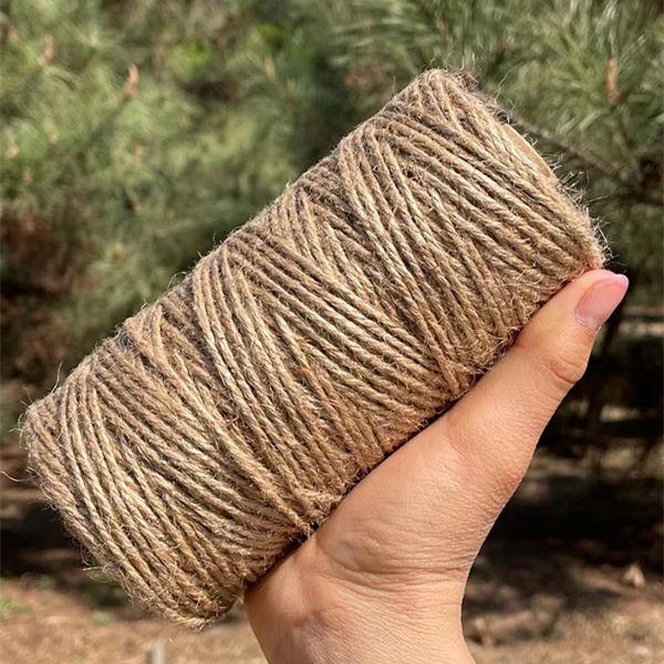 3mm Jute Rope Binding Decorative Thread Diy String Hand-Woven Hemp Rope 180 Meters Cords Winding Cat Climbing Frame 3mm