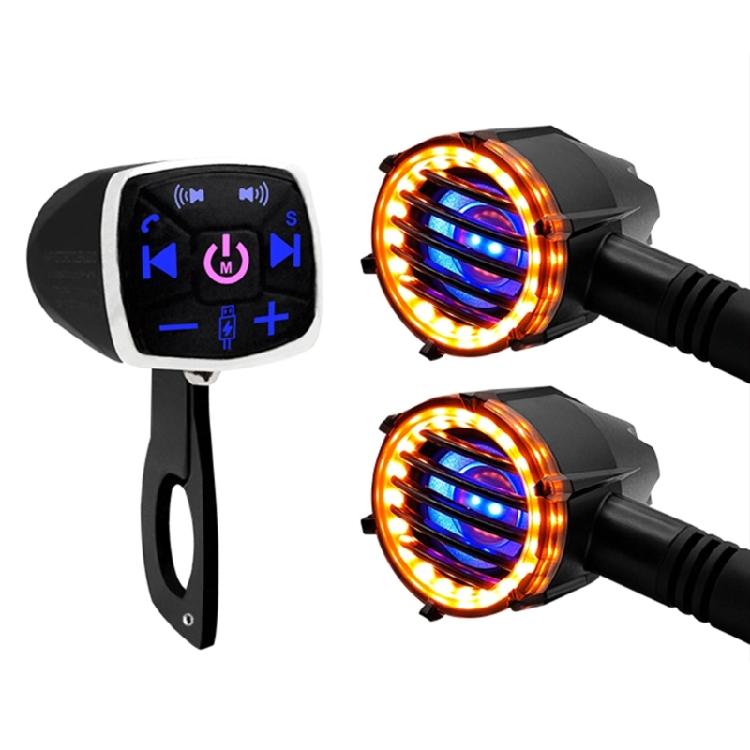 Motorcycles Handlebar Type-C Charging AudioSystem Wireless Waterproof Speaker