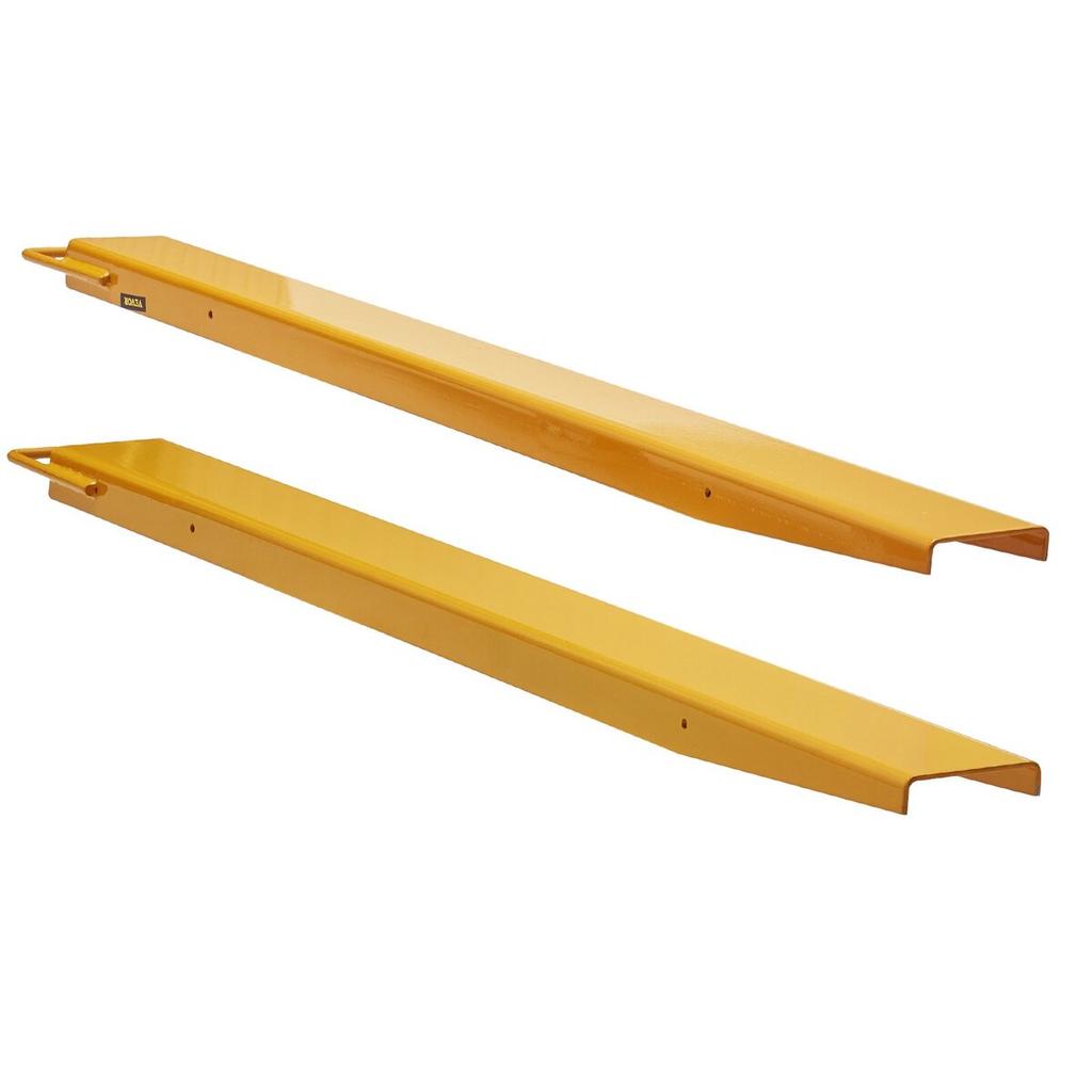 Pallet Fork Extensions, 60" Length 4.5" Width, Heavy Duty Carbon Steel Fork Extensions for Forklifts, 1 Pair Forklift Extensions, Industrial Forklift