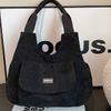 Velvet Tote Bag For Women With Zipper Closure And Phone Pocket For Daily Use