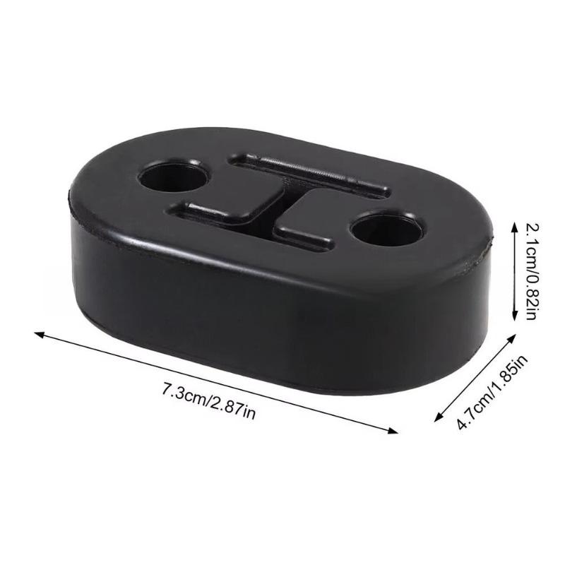 Universal Car Polyurethane Exhaust Tail Pipe Mount Bracket Hanger Insulator Grommet Bushing Rod Support 11mm 2 Holes Repair
