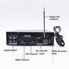 2.0 Channel 220V 800W Black Bluetooth Amplifier with Remote Control Stereo Surround Amplifier