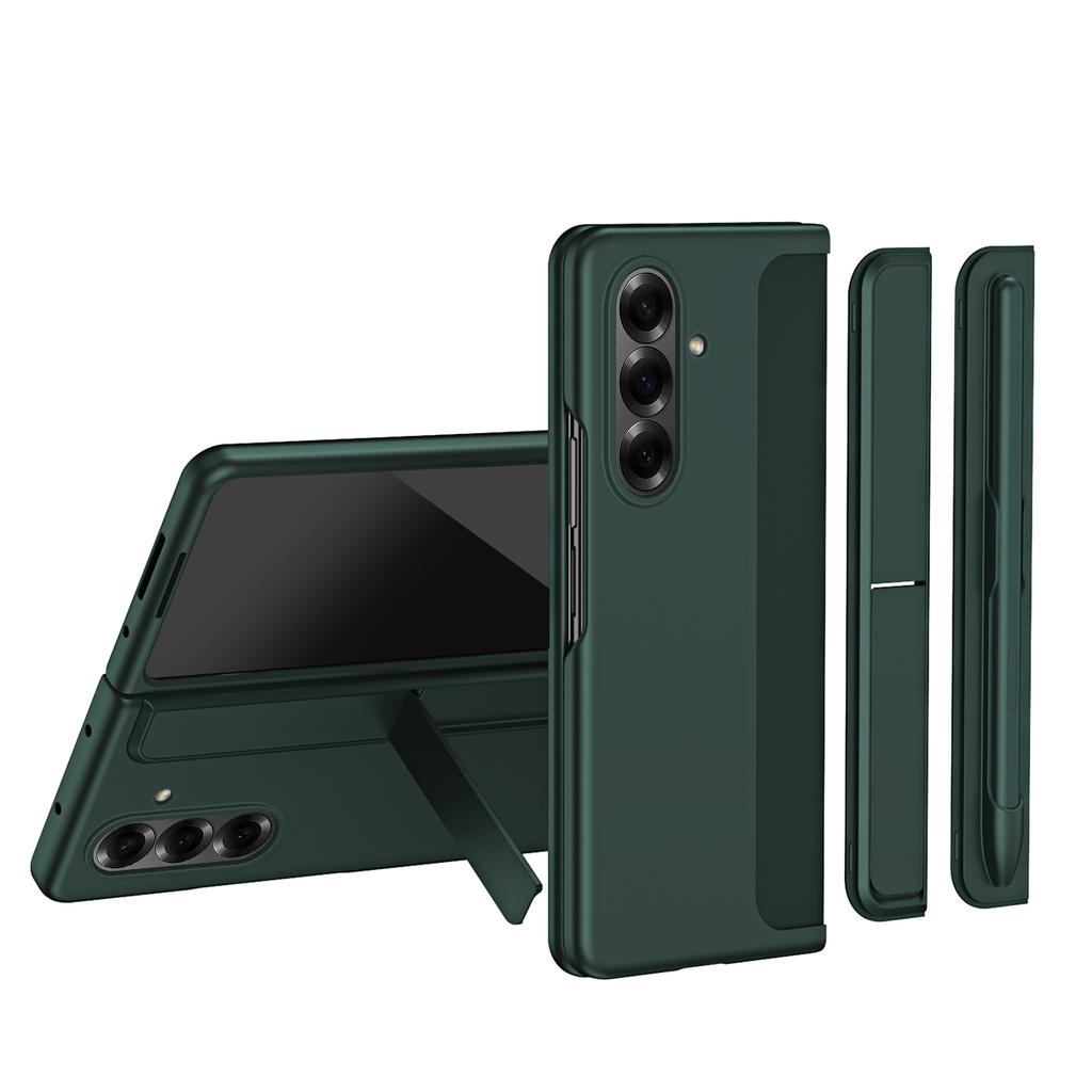 Skin-Friendly with Removable Pen Slot Kickstand Holder Shockproof Hard Cover for Samsung Galaxy Z Fold 8 Ultra 7 6 5 4 3 5G Case