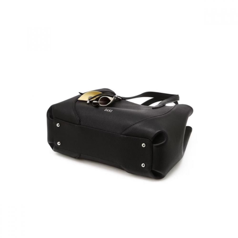 Daks Black Cowhide Flower CharM Tote Bag M Dcba6e553bk
