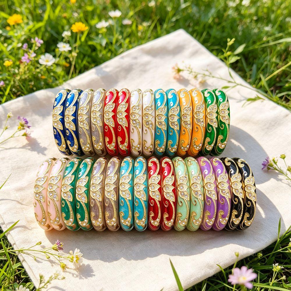 Crown Crown Cloisonne Bracelet Colored Dropper Oil Women's Hand Bracelet Gifts for Women Girl