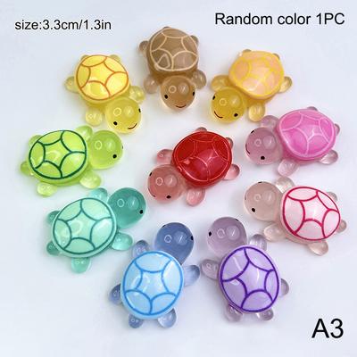 4 Größen Mini Leuchtende Schildkröte Heimdeko Landschaftsbau Harzhandwerk Leuchtende Schildkröte Garten Aquarium Miniaturen Ornamente Dekoration