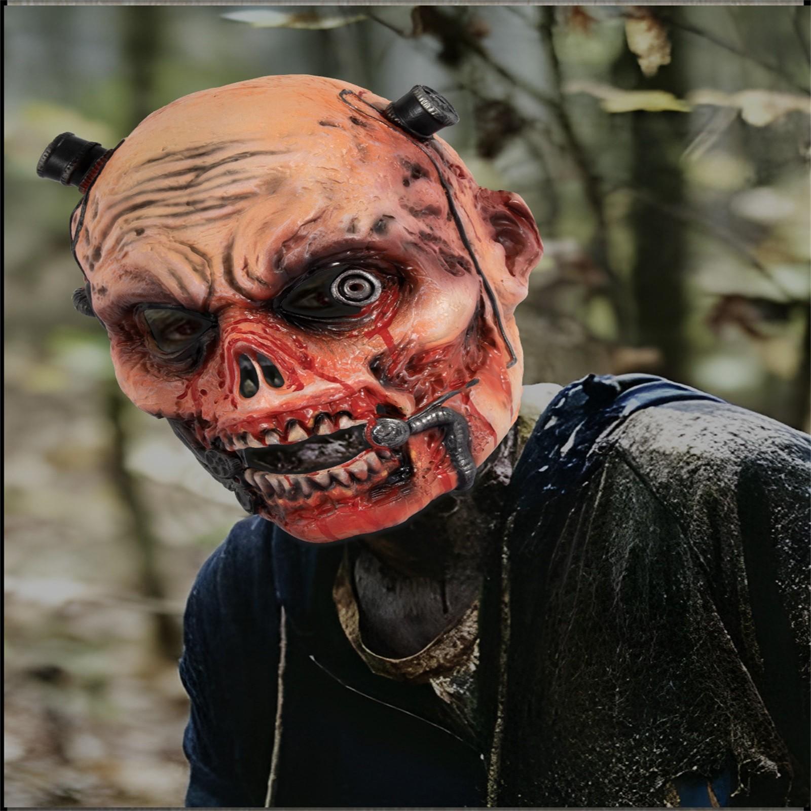 

Маска ужаса Хэллоуин Вечеринка Танцевальное мероприятие Реалистичный костюм ужаса Головной убор Ролевая игра Легко носить Призраки One Size