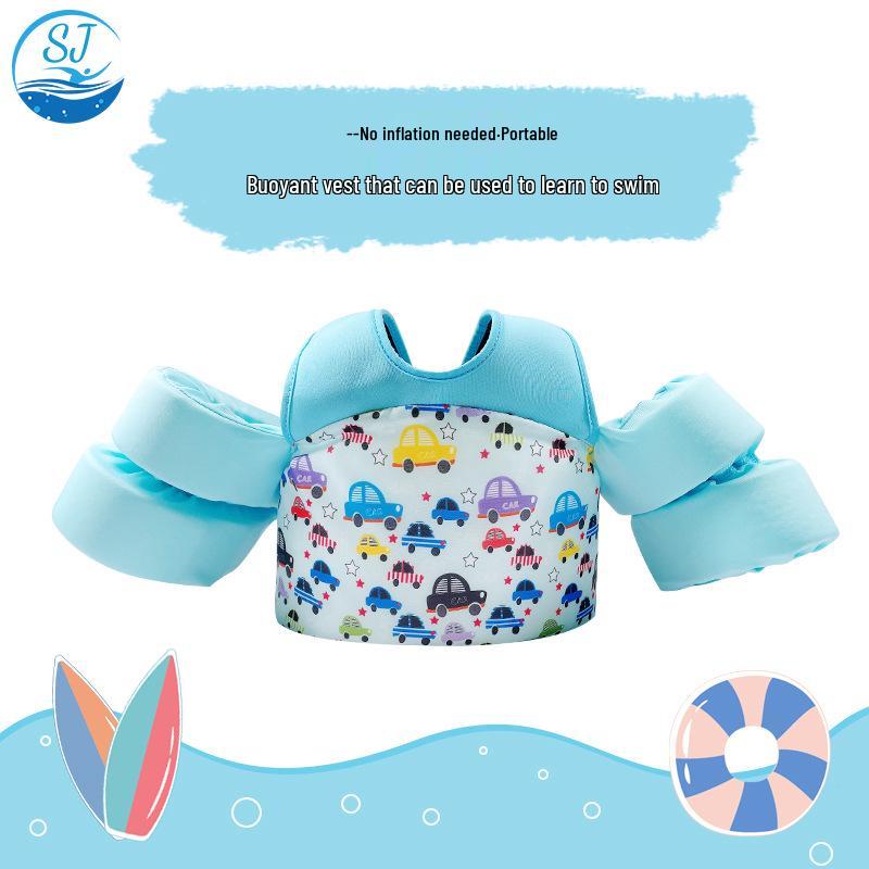 

Children s Inflatable Swim Armbands and Life Vest Combo