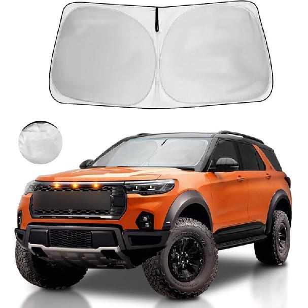Windshield Sun Shade Fit 2025 2024   - Toyota RAV4 Prime LE Hybrid XLE XLE Premium Adventure TRD Off Road Front Window Sunshade Accessories SUV Sun