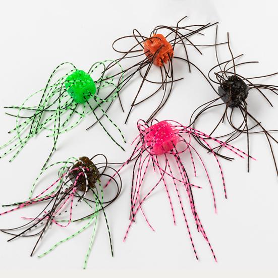 10 ks 1,4 cm/4 g Měkká kostka nástraha se sukýnkou Pomalu potápivá Barevná PVC Umělá kostka nástraha Sladkovodní Slanovodní Okoun Sumec Rybářské příslušenství