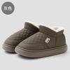 Waterproof bag and cotton slippers winter velvet warm middle-aged and elderly home thick bottom non-slip outer wear cotton mop