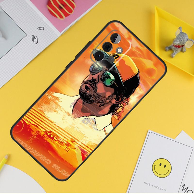 Kryt F1 Racing Fernando Alonso 14 pro Samsung Galaxy A34 A35 A14 A15 A25 A53 A33 A13 A52 A32 A12 A51 A71 A54 A55 Pouzdro