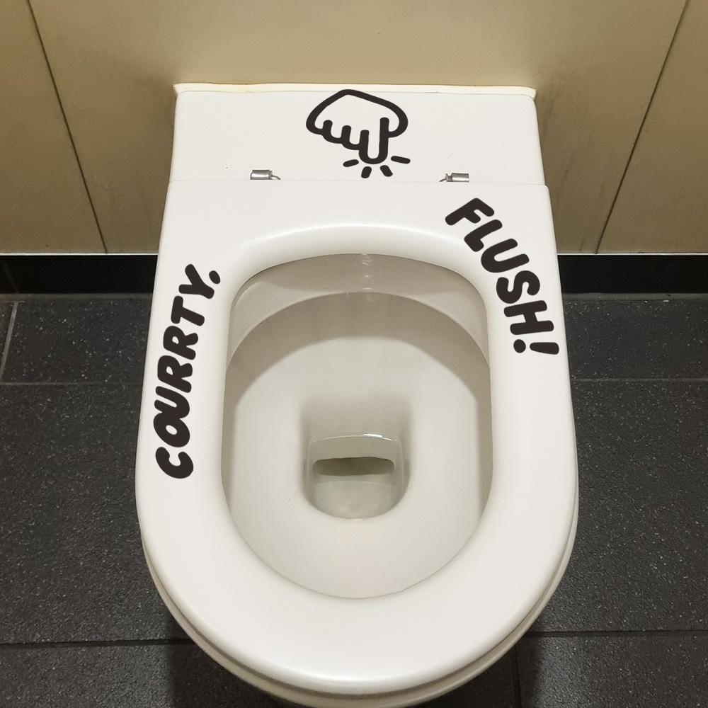 Einfache Geste Badezimmer WC Aufkleber Dekorative Wandaufkleber
