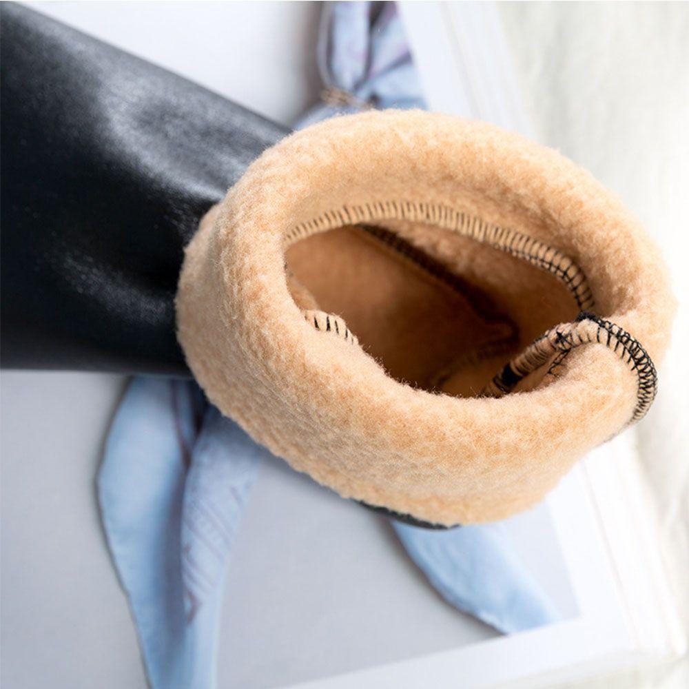 Unisex Men Women Winter Breathable Middle Socks Soft Non-Slip Boot Slipper Leather Thermal Socks