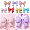 Cute Multi-purpose Bow Balloon Ins Style Lightweight Foil Balloon Large Size Striped Balloon Photo Props