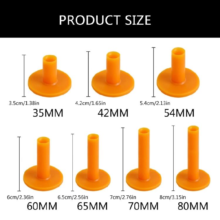 10Pcs Light Weight Rubber Golfing Tees Holder for Outdoor Indoor Hitting Mat Training Driving Ranges Golfing Tees