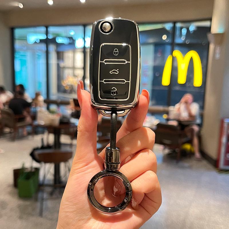 T26TPU Car Smart Key Case Cover Shell For Volkswagen VW POLO Tiguan Passat B5 B6 B7 Golf EOS Scirocco Jetta MK6 Octavia Accessories
