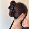 Korean Bow Large Shark Hair Clip for Women - Back of Head Hairpin