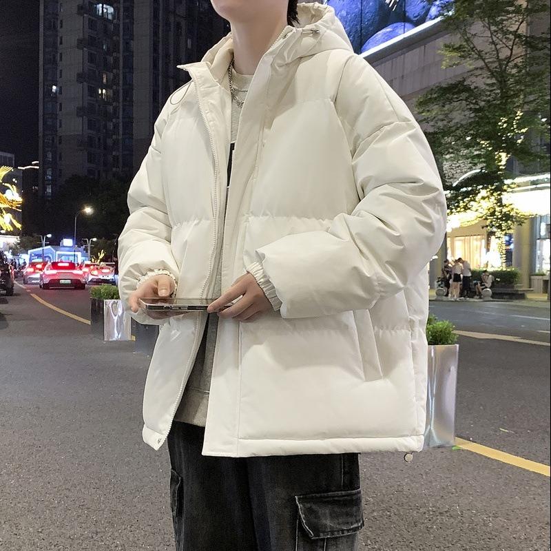 Padded Clothes Men's and Women's Hooded Padded Jackets Thickened Bread Clothes Padded Clothes Couple Jackets Men's Thickened Warm