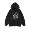 Mexico Butterflies And Flowers Prints Hoodie Women Street Loose Hooded Basics Sporty Sweatshirt Winter Fleece Warm Clothes