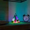 Acryl Dreieck Tischlampe, Bunte Dekorative Nacht USB Batterie Kreativ für Party Wohnzimmer