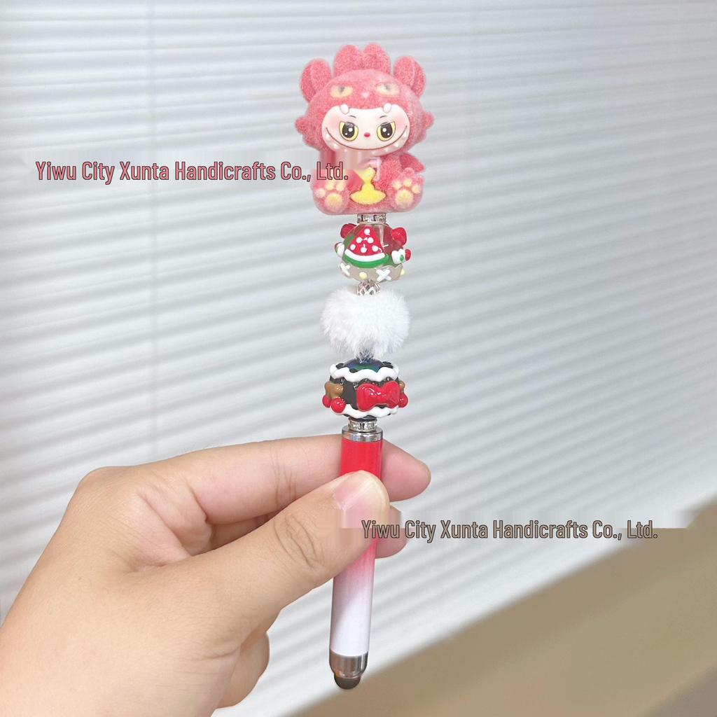 DIY Bead Pen: Cute Handmade Touchscreen Gel Pen Doll - Ideal Student Gift