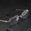 Anti-Blue Light Reading Glasses New Metal Frame Men's High-Definition Business Style Presbyopia Glasses with Grade 0 To +4.0