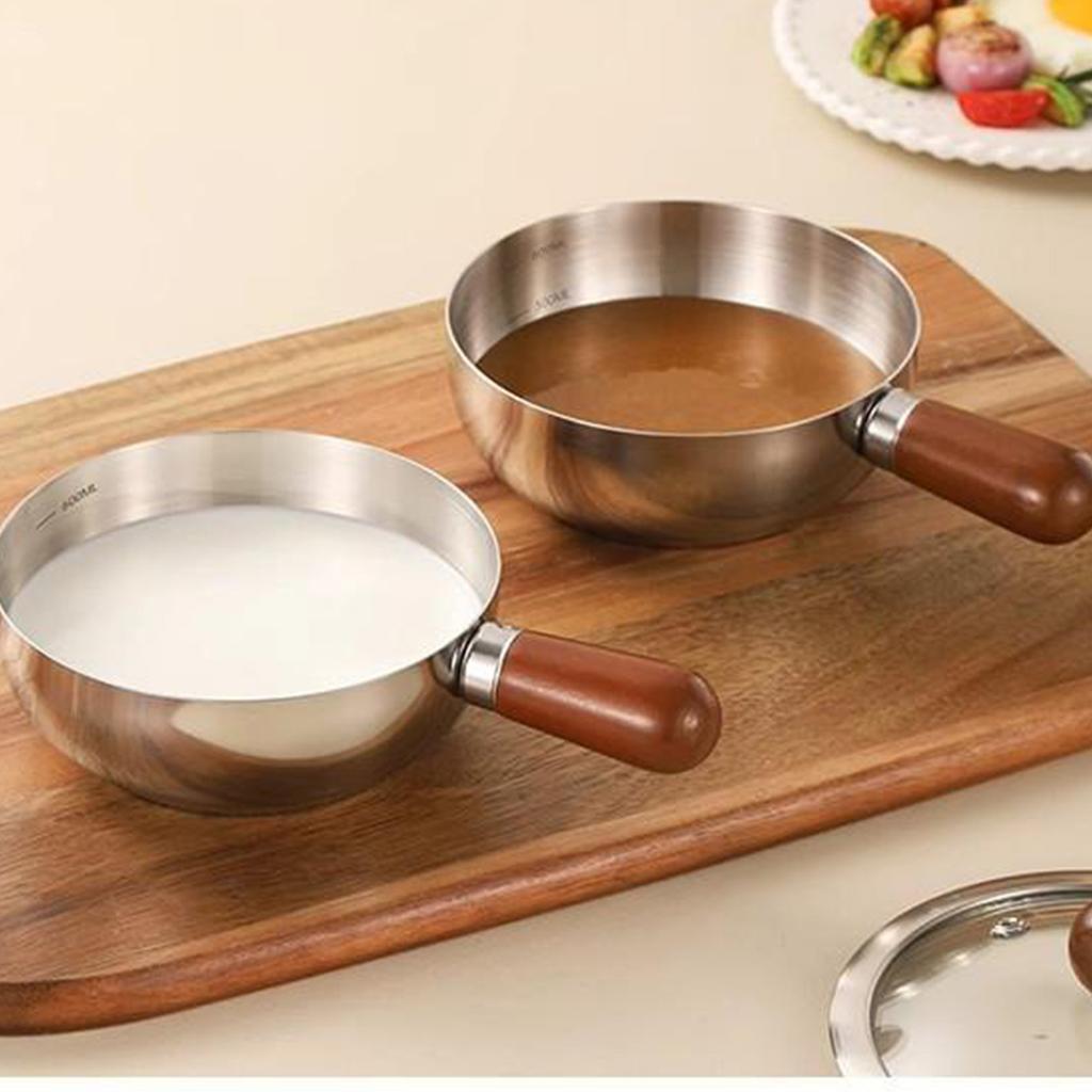 Stainless Steel Mini Pot with Lid, Ideal for Single-Serve Noodles, Soups, and Baby Food