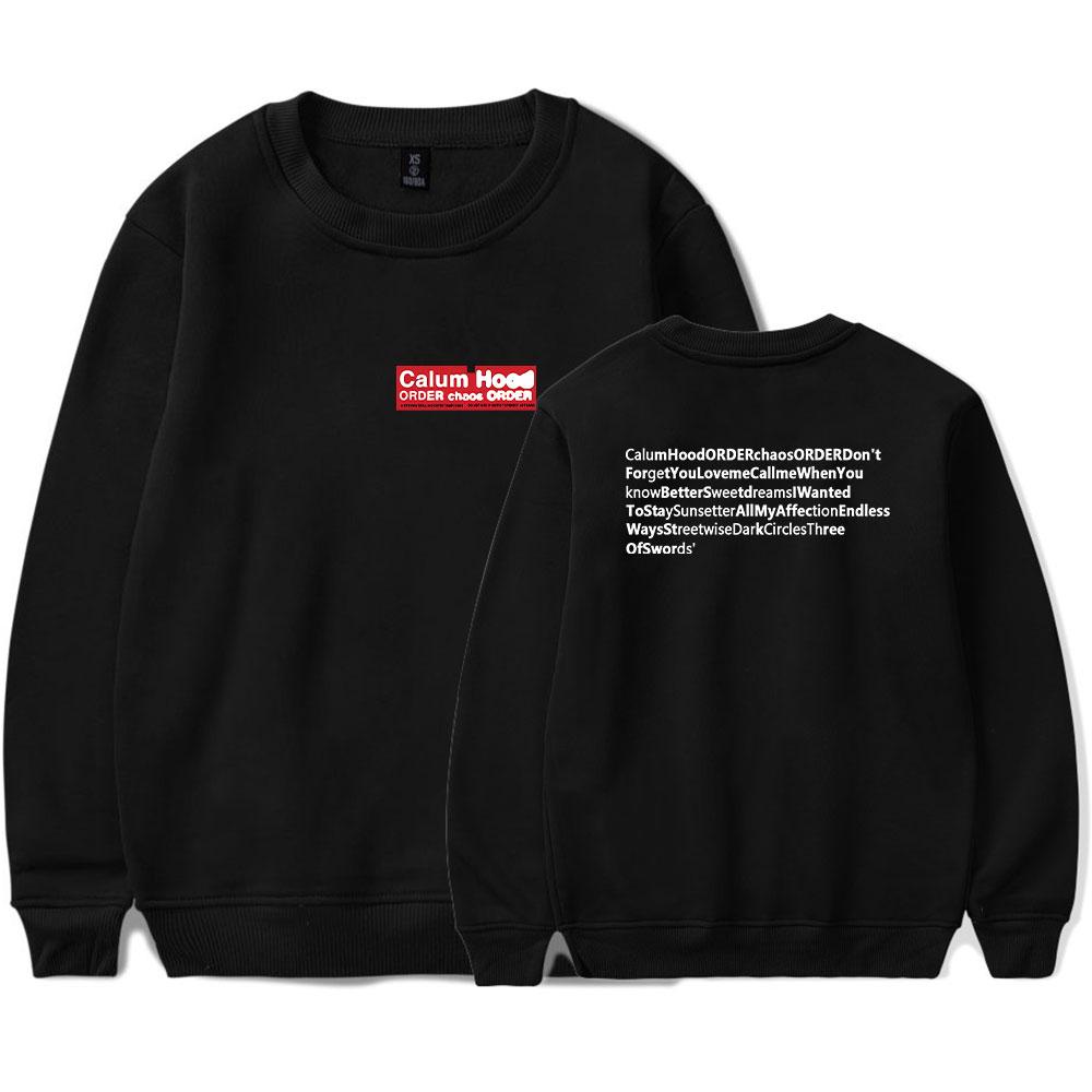 

Горячая Мода Кэллум Худ Принт Оверсайз Худи Женщины Мужчины Круглый Вырез Длинный Рукав Свитшот Повседневный Спортивный Костюм XS чёрный