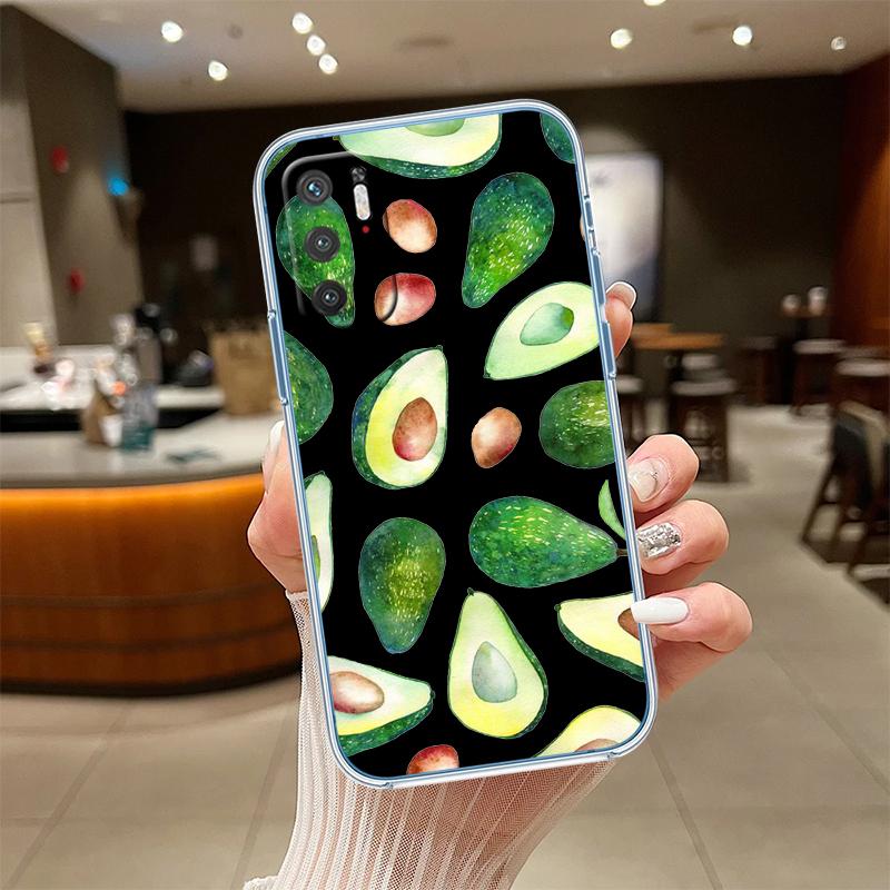 

UP9 Avocado Fruits Transparent Phone Case for Motorola Moto Edge 20 30 40 50 S30 Fusion Ultra Pro Neo Lite + G200 G23 Motorola Edge+ (2020)