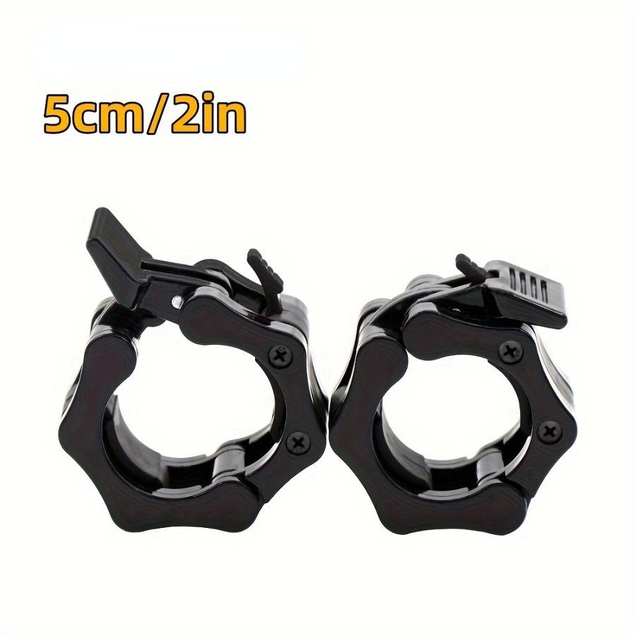 

1 пара зажимов для штанги позволяет быстро снять фиксатор штанги. Зажим для штанги для гантелей и зажим для воротника для поднятия тяжестей для фитнес-тренировок. 5cm/1 pair чёрный