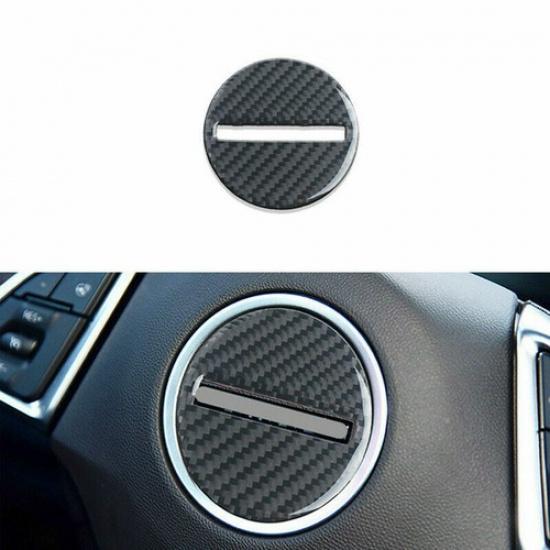 Real Carbon Fiber Steering Wheel Cover Sticker Trim For Chevrolet Camaro 2016-19
