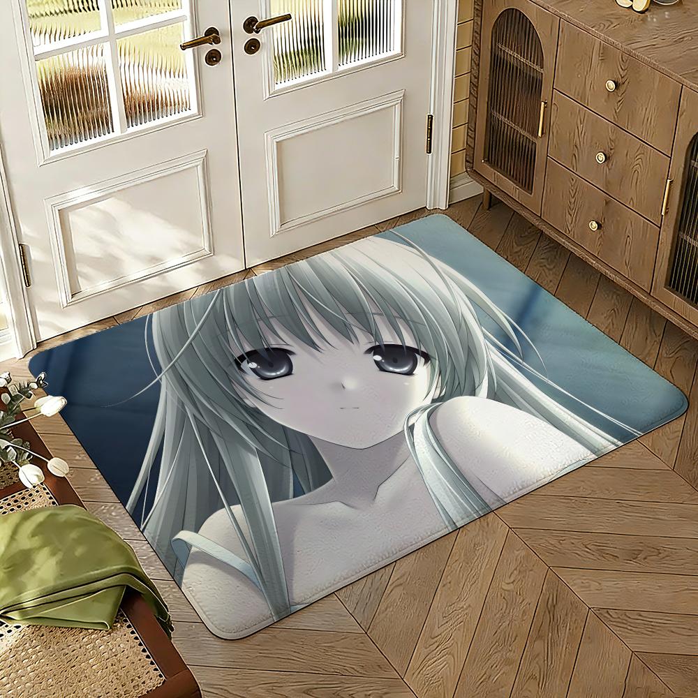Yosuga no Sora Floor Mat Soft Thickened Absorbent Non-Slip Bedroom Living Room Door Mat Home Decor Flannel Rugs