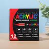 Liquid Ink Acrylic Markers Set, 60 Colors, Non-Bleeding, Visible Ink Level, Soft Tip for DIY Hand Painting.