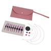 Circular Knitting Needle Set Detachable 3.0-6.0mm Purple Color Interchangeable Circular Needle Kit