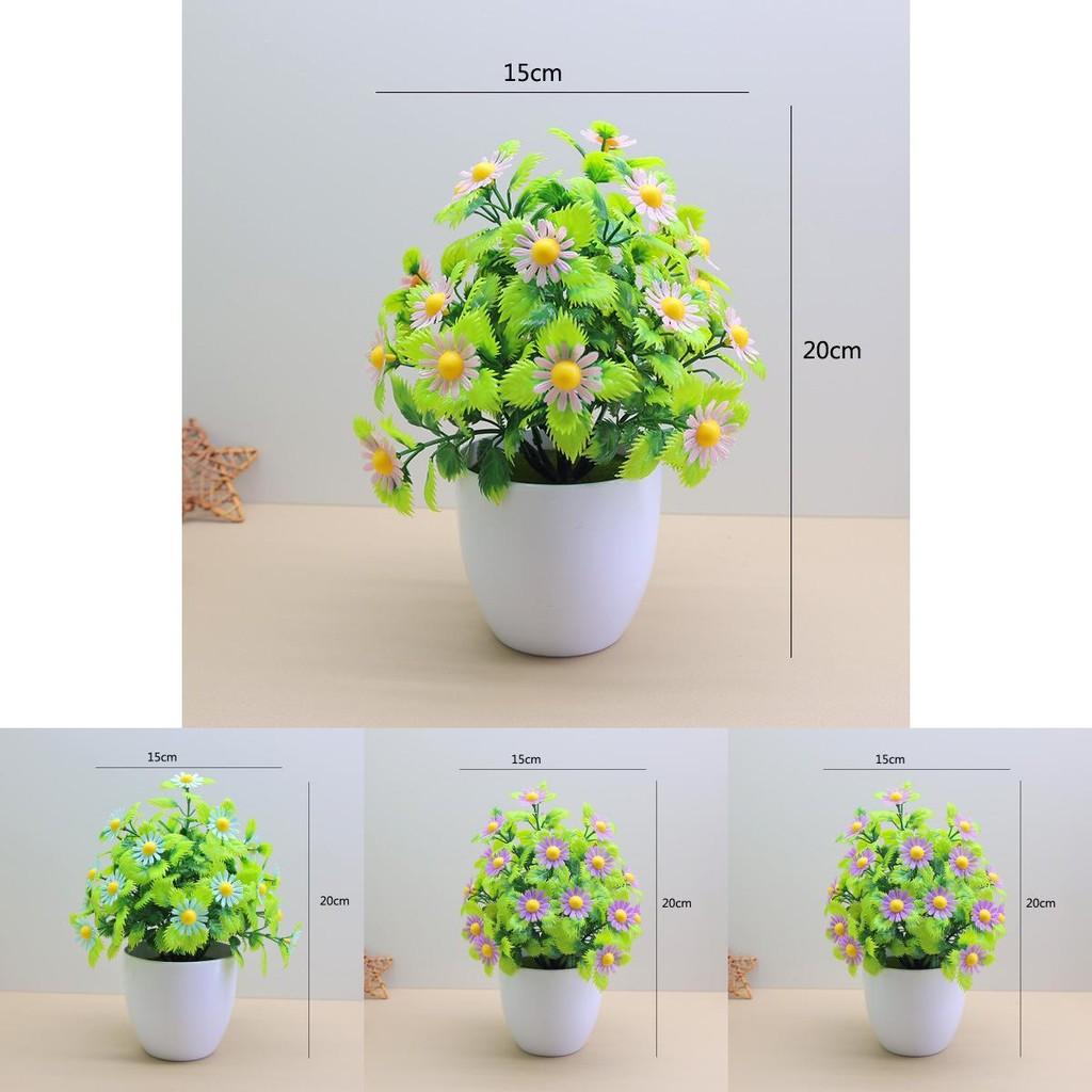 Artificial Chrysanthemum Desk Decor With Handcrafted Plastic Flowers For Home Office And Living Room