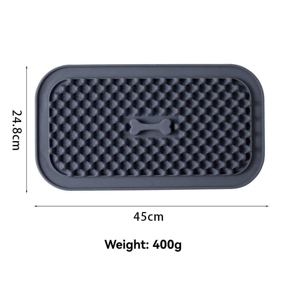 Silicone Dog Slow Feeder Mat, Anti-slip Lick Pad, Prevent Choking & Overeating for Dogs Cats